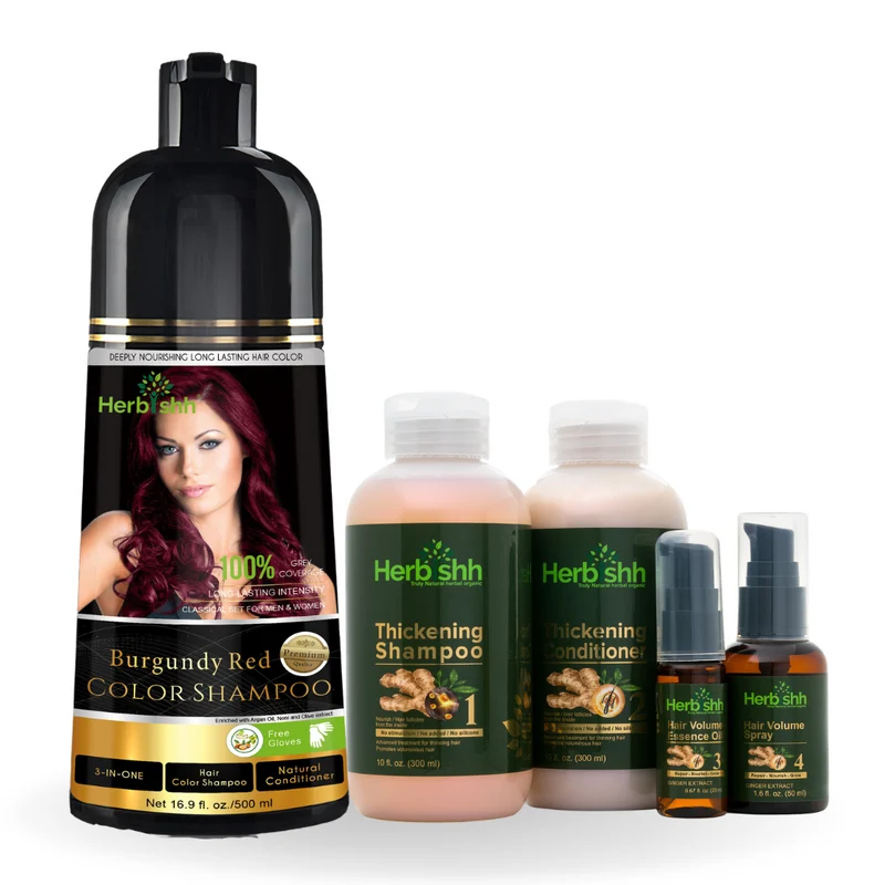 Farbshampoo mit Haarvolumen-Set – Herbishh