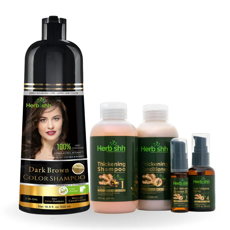 Farbshampoo mit Haarvolumen-Set – Herbishh