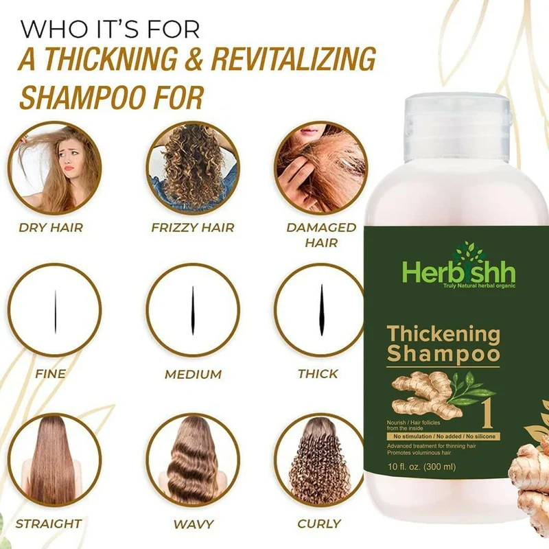 Haarfarbenshampoo & Haarverdichtungs-Kombination