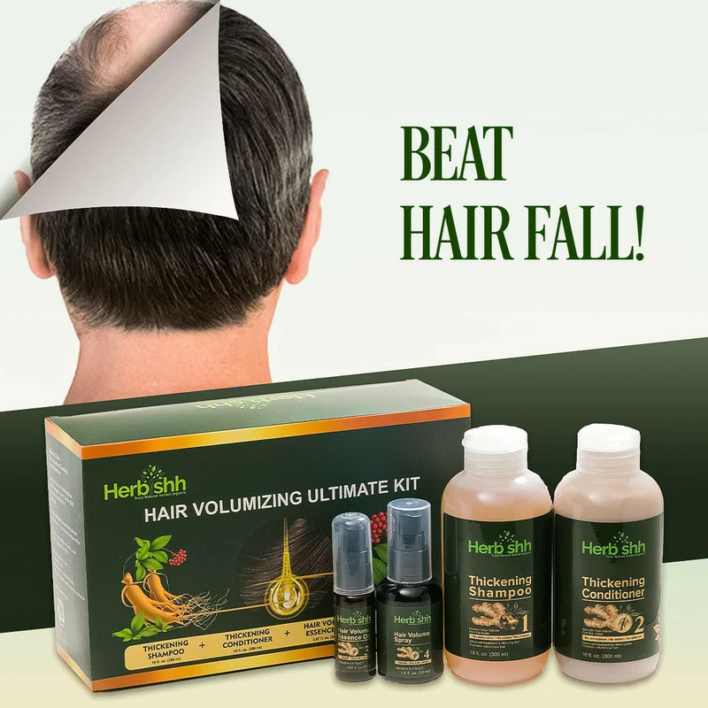 Haarvolumen-Set mit Pro-Keratin-Haarmaske - Herbishh