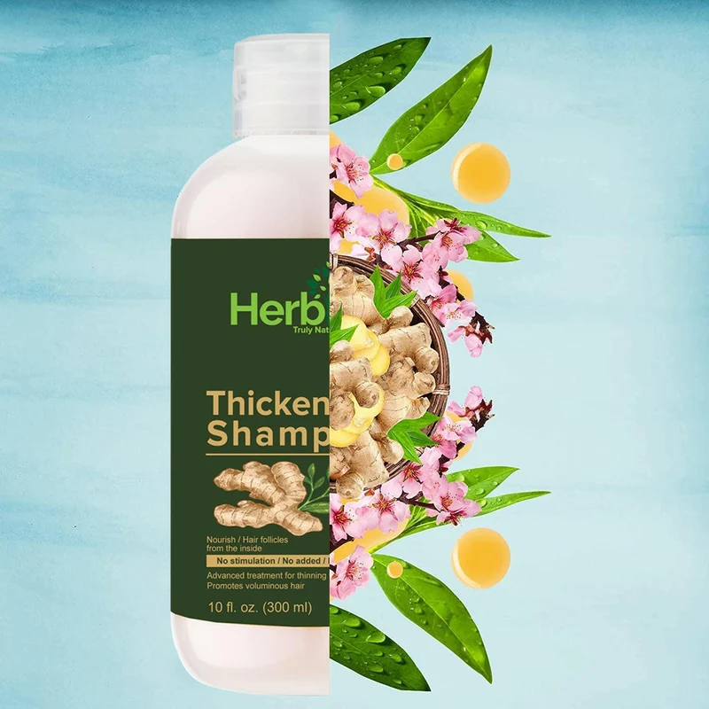 Luxuriöses Kombi-Set aus verdickendem Shampoo und Spülung, Ingweröl und Arganöl