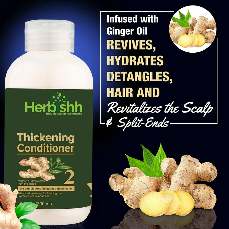 Verdickendes Shampoo & Conditioner mit Haarmaske im Set – Herbishh