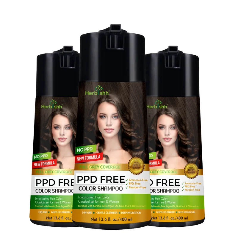 Beim Kauf von 3 PPD-freien Colorationsshampoos erhalten Sie 2 Haarmasken gratis dazu.