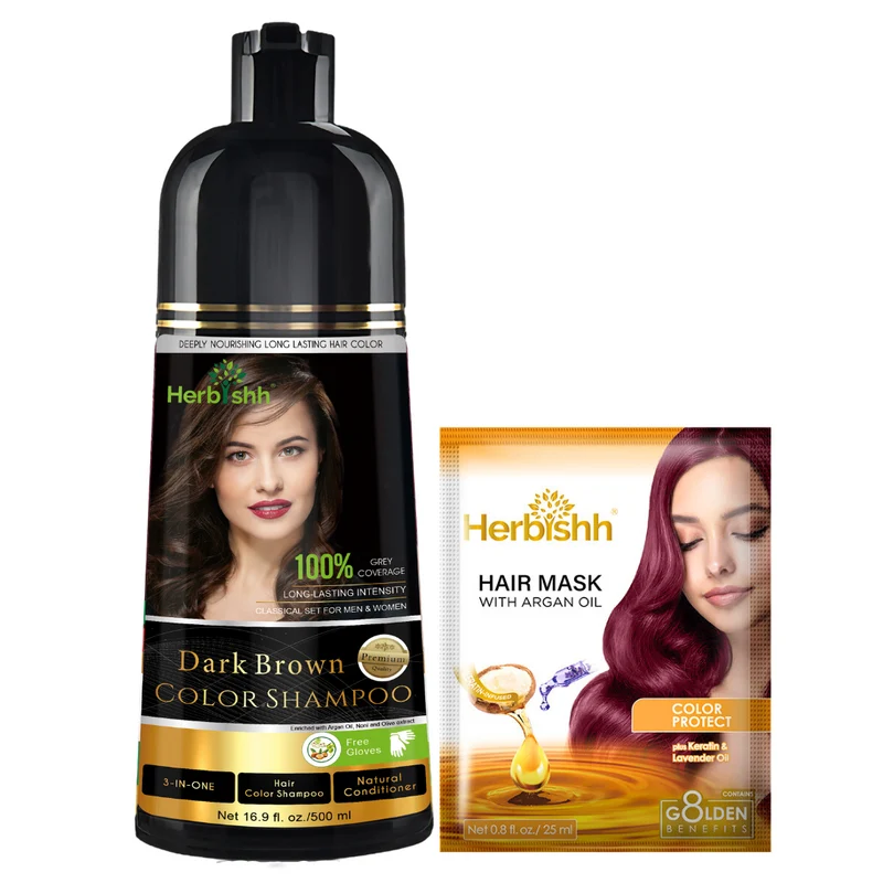 PPD-freies natürliches Haarfärbeshampoo - Herbishh