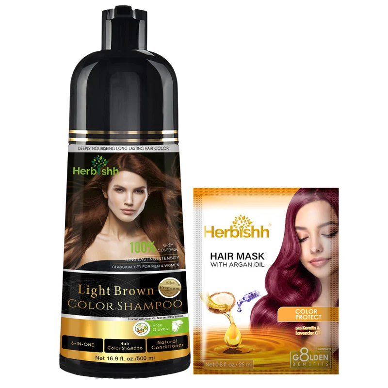 PPD-freies natürliches Haarfärbeshampoo - Herbishh