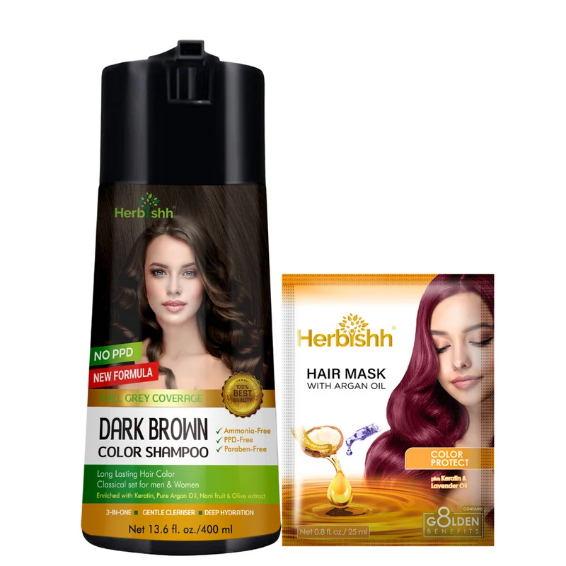 PPD-freies natürliches Haarfärbeshampoo - Herbishh