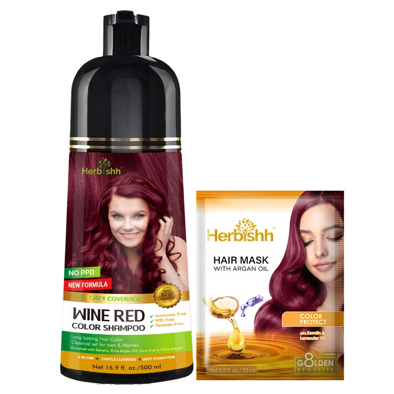 PPD-freies natürliches Haarfärbeshampoo - Herbishh