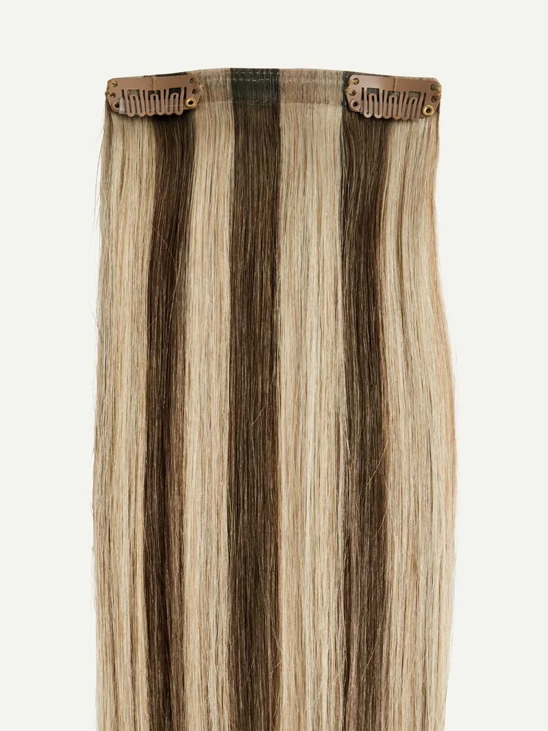 12" Ash Brown Highlights Thinning Hair Fill-Ins (50g)