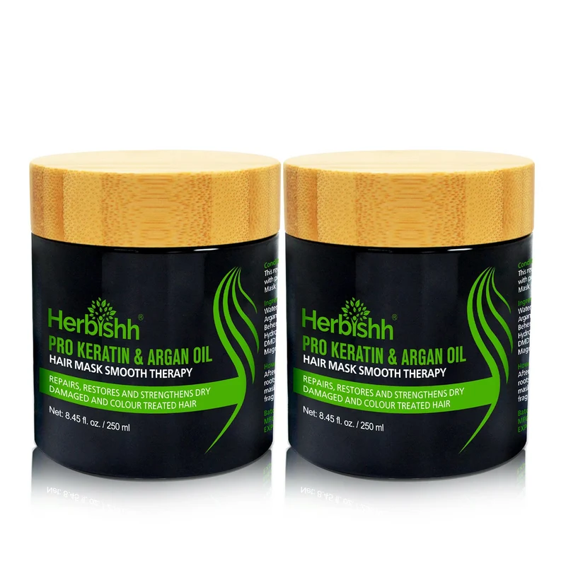Pro-Keratin & Argan Haarmaske – 2er-Pack