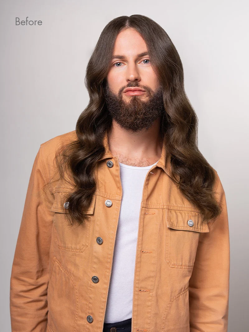 20" Medium Natural Brown Halo (180g)