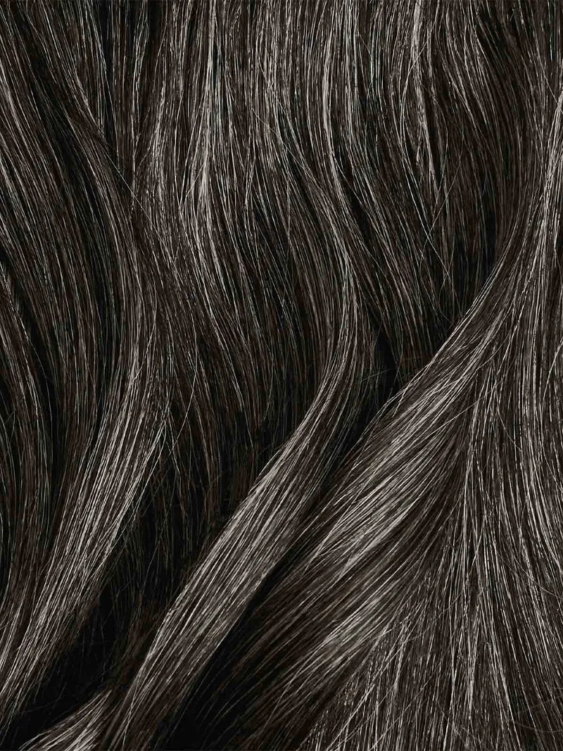 16" Seamless Dark Gray Clip-Ins (160g)