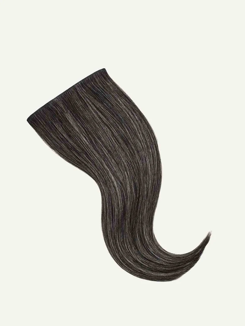 16" Seamless Dark Gray Clip-Ins (160g)