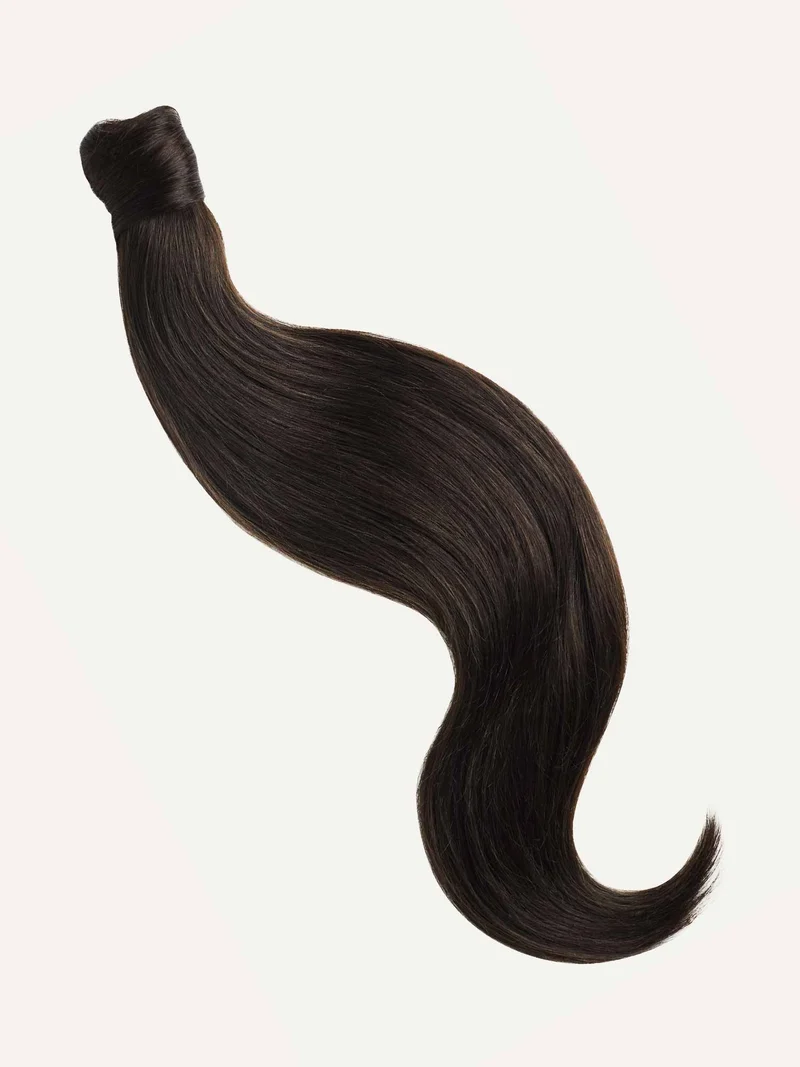 16" Mocha Brown Ponytail Extension (100g)