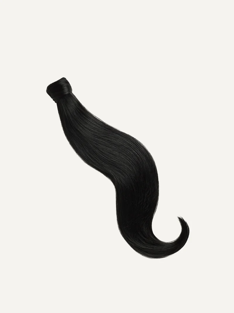 20" Jet Black Ponytail Extension (120g)