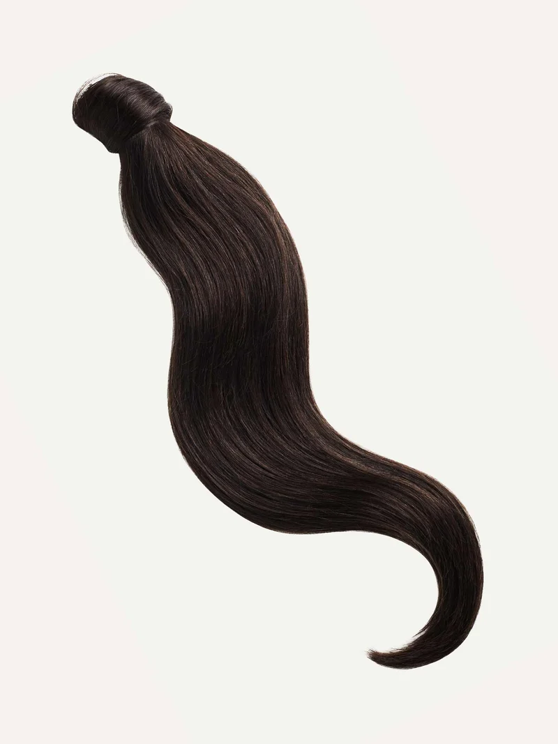 20" Dark Brown Ponytail Extension (120g)