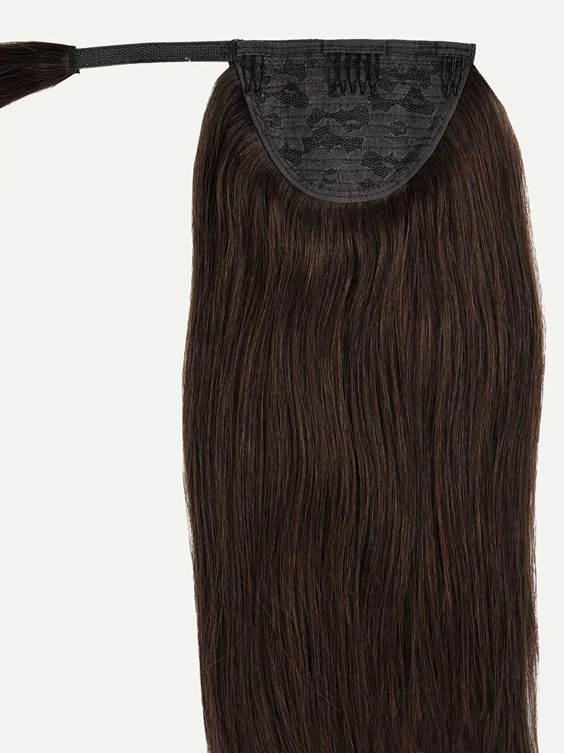 20" Chocolate Brown Ponytail Extension (120g)