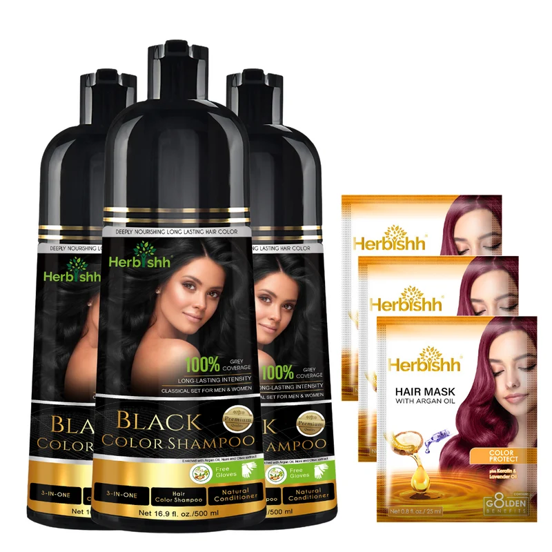 Beim Kauf von 3 Farbshampoos erhalten Sie 2 Haarmaske gratis dazu.