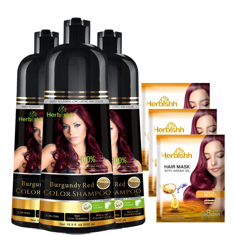 Beim Kauf von 3 Farbshampoos erhalten Sie 2 Haarmaske gratis dazu.