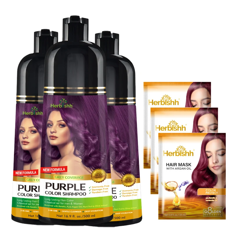 Beim Kauf von 3 Farbshampoos erhalten Sie 2 Haarmaske gratis dazu.