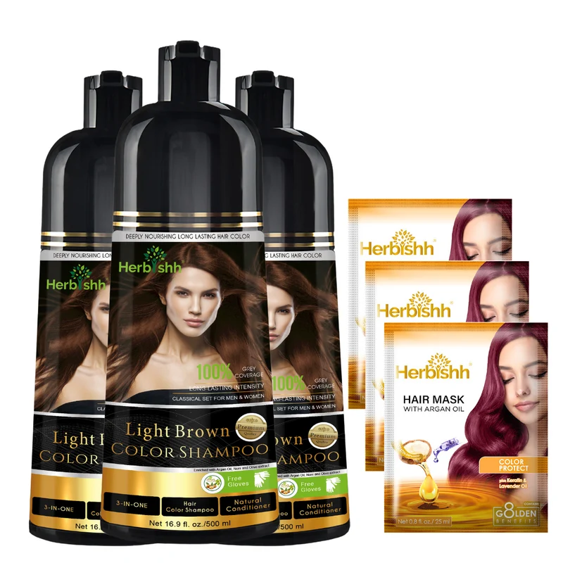 Beim Kauf von 3 Farbshampoos erhalten Sie 2 Haarmaske gratis dazu.