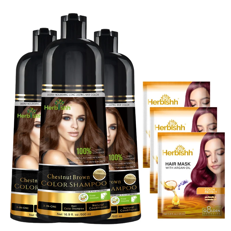 Beim Kauf von 3 Farbshampoos erhalten Sie 2 Haarmaske gratis dazu.