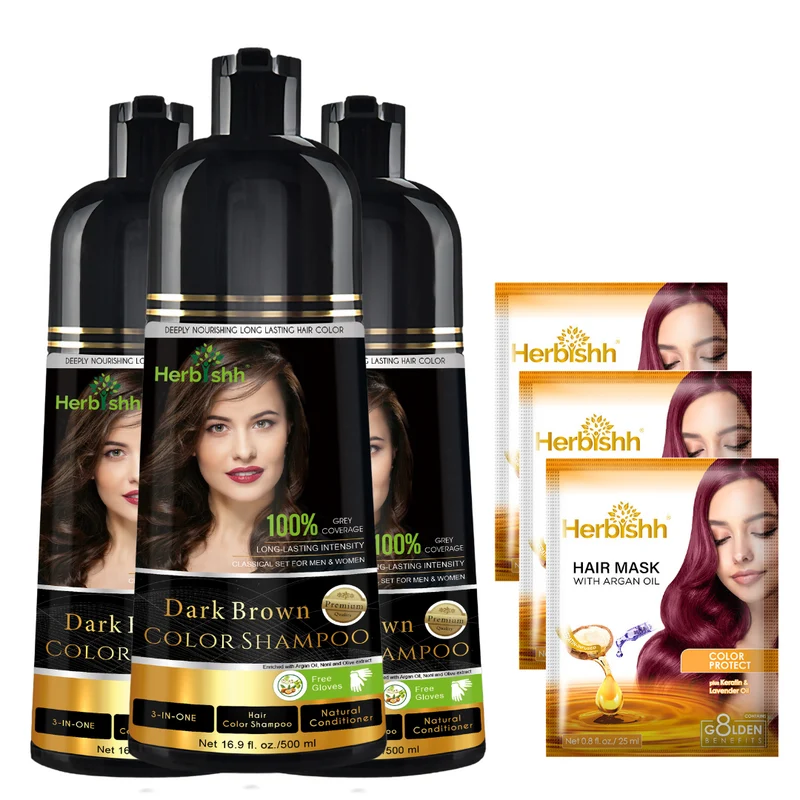 Beim Kauf von 3 Farbshampoos erhalten Sie 2 Haarmaske gratis dazu.