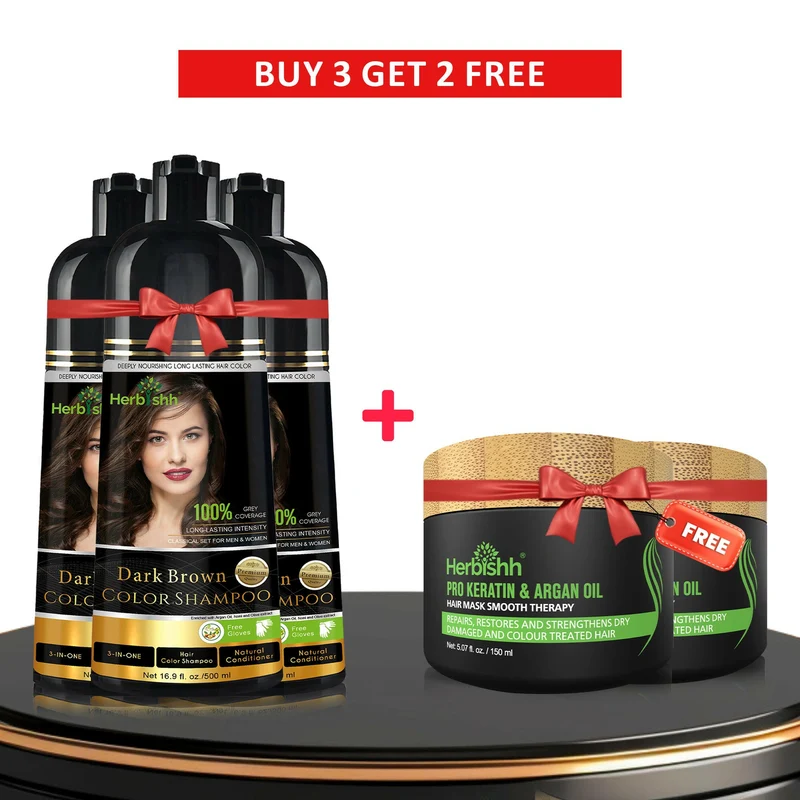 Beim Kauf von 3 Farbshampoos erhalten Sie 2 Haarmaske gratis dazu.