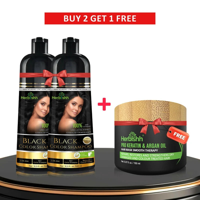Beim Kauf von 2 Farbshampoos erhalten Sie 1 Haarmaske gratis dazu.