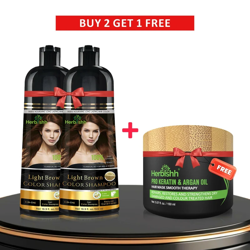 Beim Kauf von 2 Farbshampoos erhalten Sie 1 Haarmaske gratis dazu.