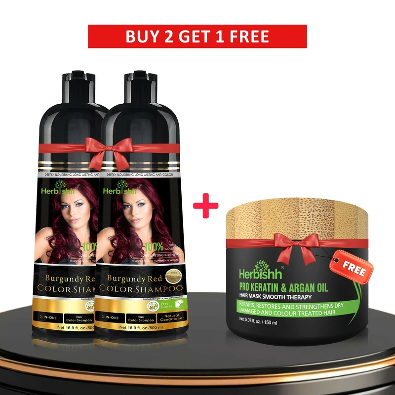 Beim Kauf von 2 Farbshampoos erhalten Sie 1 Haarmaske gratis dazu.