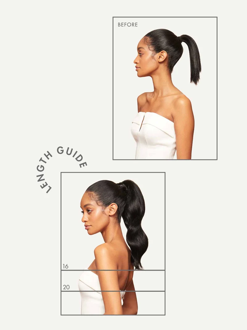 16" Chocolate Brown Ponytail Extension (100g)