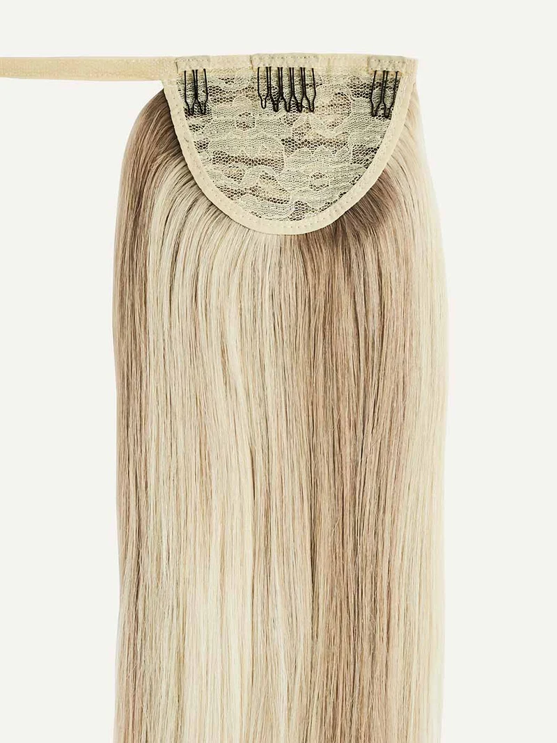 20" Beige Blonde Balayage Ponytail Extension (120g)