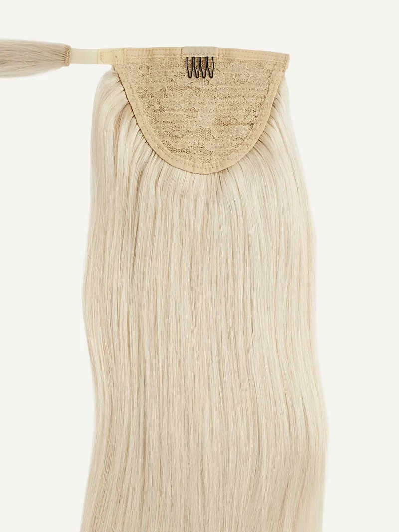 16" Platinum Blonde Ponytail Extension (100g)