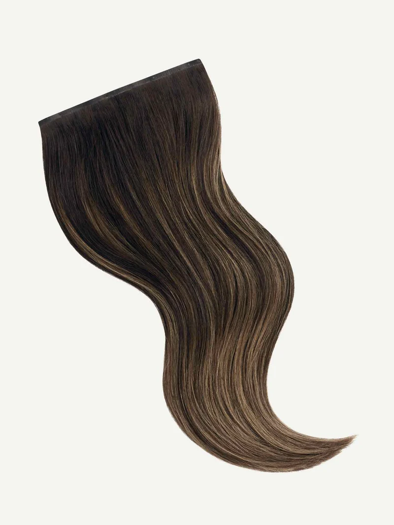 12" Seamless Mocha Bronde Balayage Clip-Ins (150g)