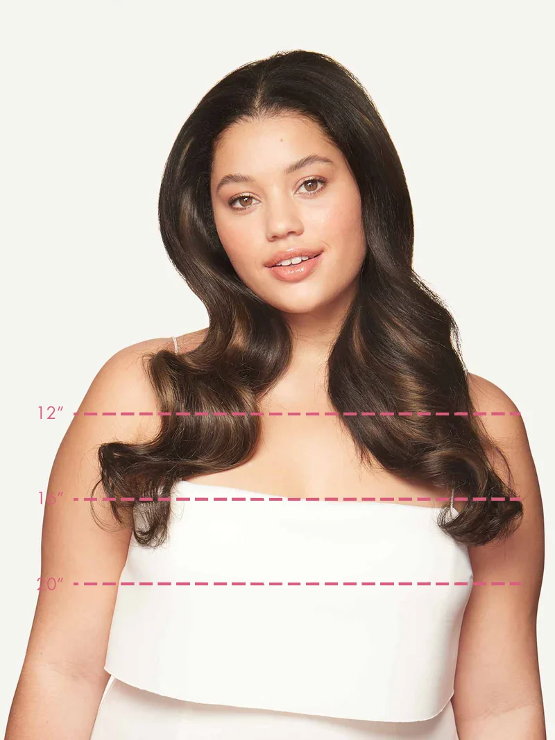 12" Seamless Mocha Bronde Balayage Clip-Ins (150g)