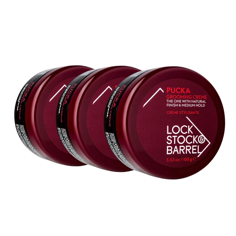 Lock Stock & Barrel Pucka Grooming Creme 3x100gr