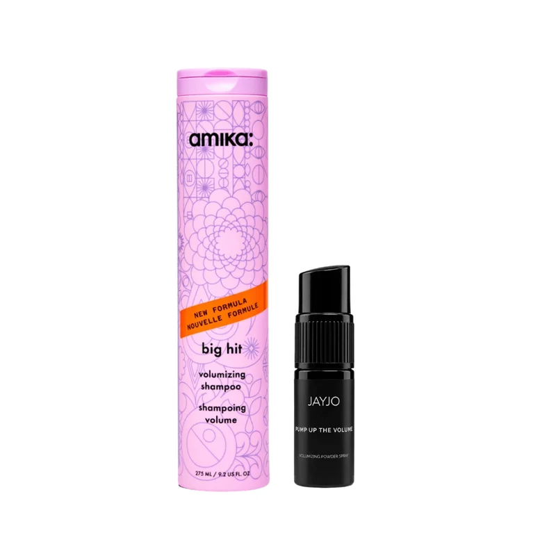 amika big hit volumizing shampoo + JAYJO Pump Up The Volume Volumizing Powder Spray