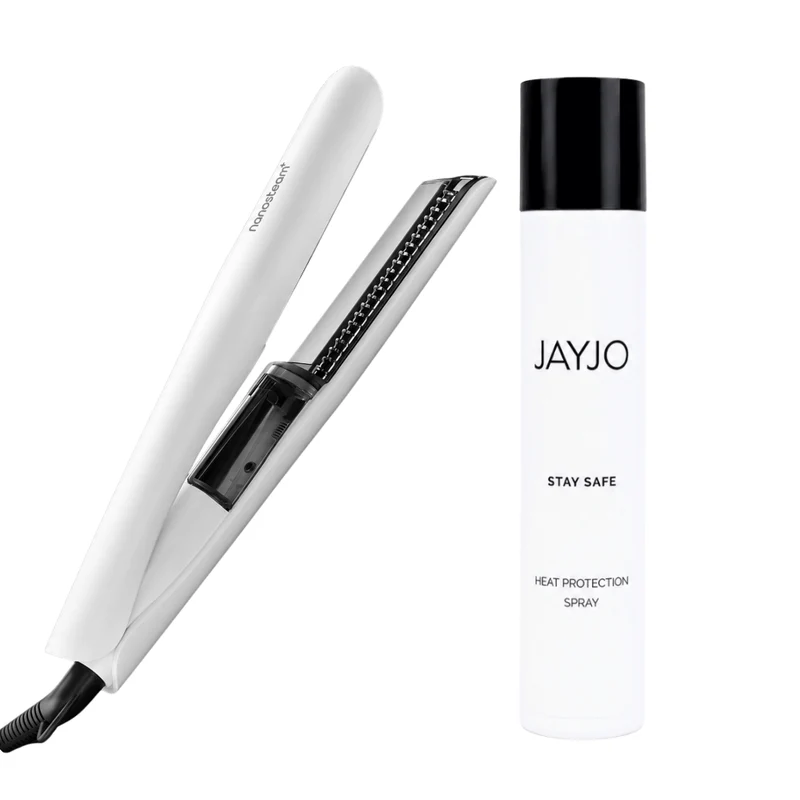 Dryze Nanosteam Stoom & Infrarood Stijltang + JAYJO Stay Safe Heat Protection Spray