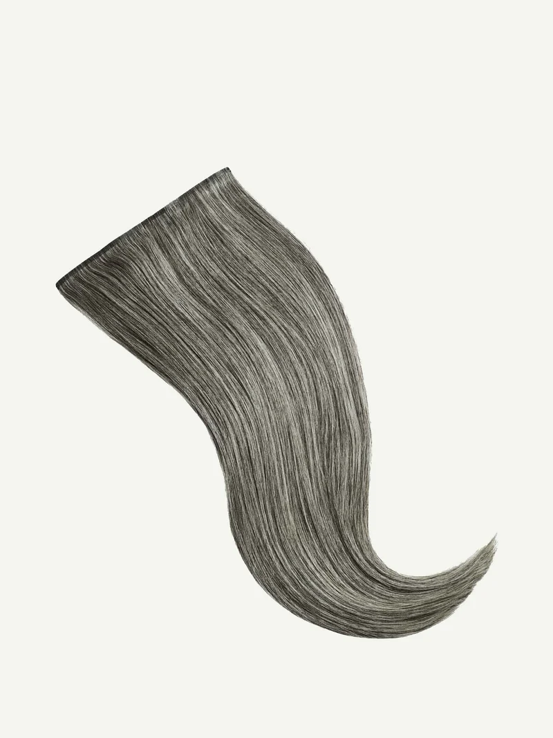 16" Seamless Light Gray Clip-Ins (160g)