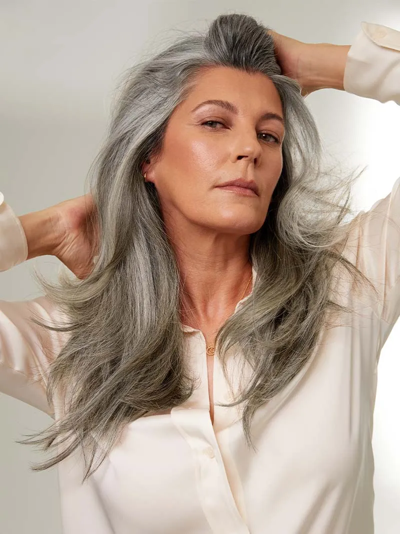 16" Classic Light Gray Clip-Ins (160g)
