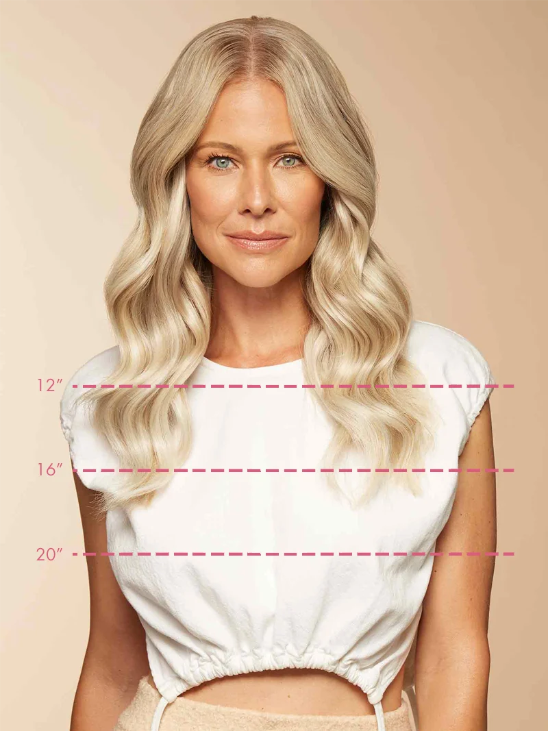 12" Seamless Beige Blonde Balayage Clip-Ins (150g)