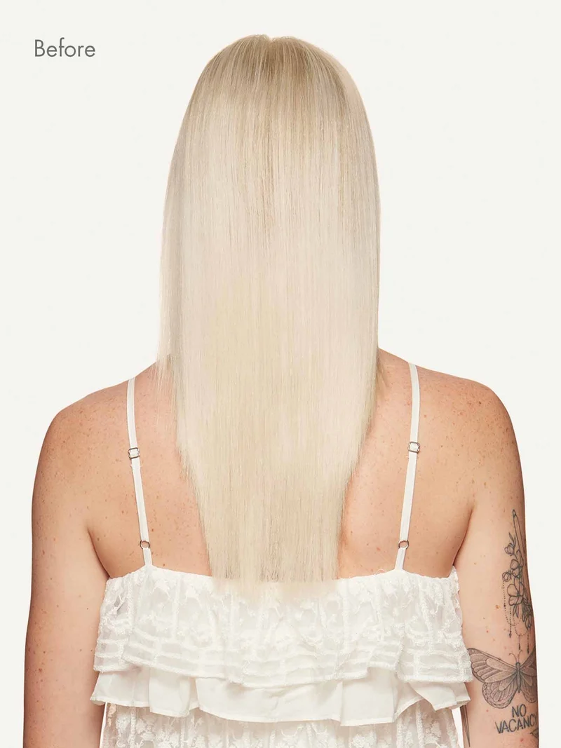 16" Seamless Platinum Blonde Clip-Ins (160g)