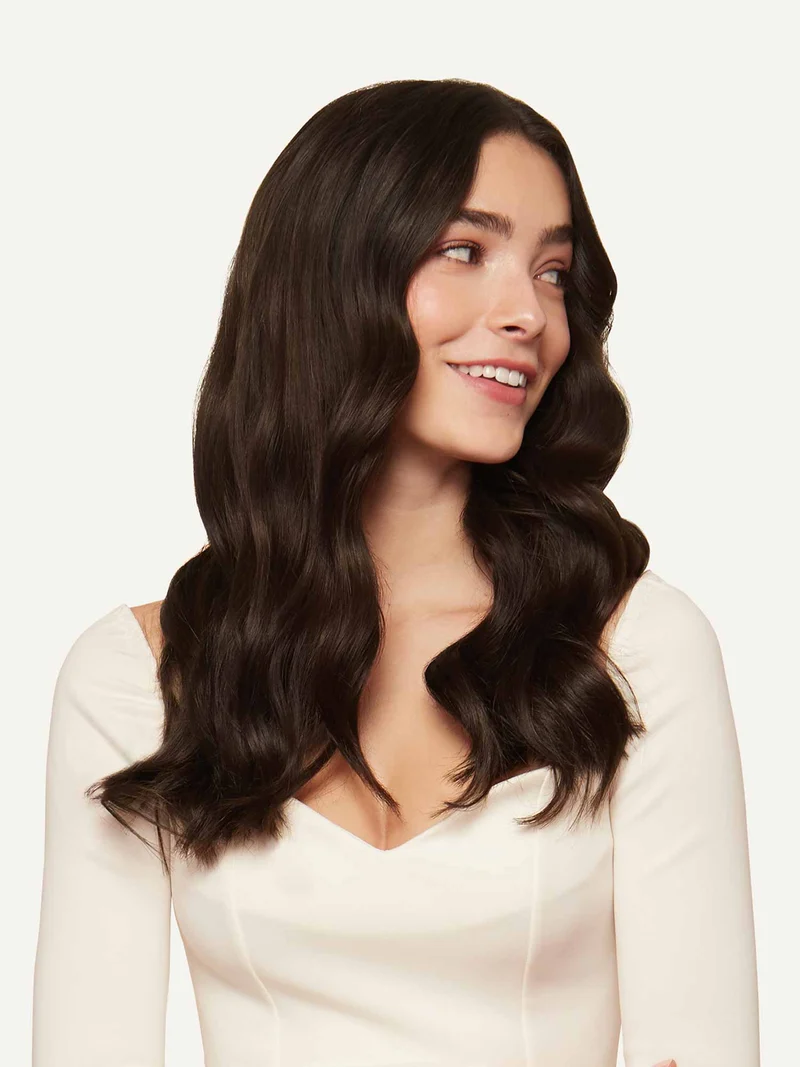 16" Seamless Dark Brown Clip-Ins (160g)