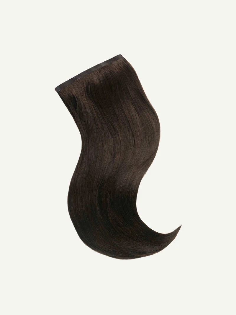 16" Seamless Dark Brown Clip-Ins (160g)