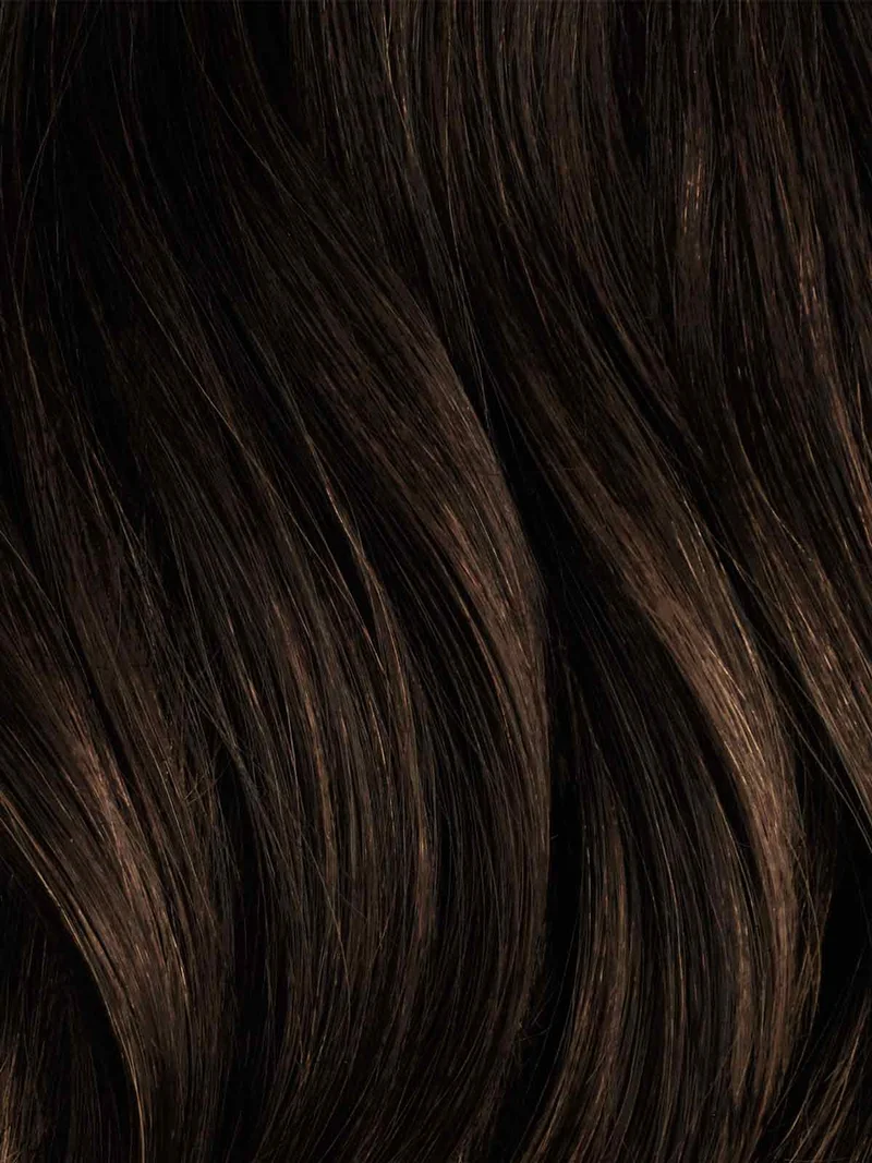 16" Seamless Mocha Brown Balayage Clip-Ins (160g)