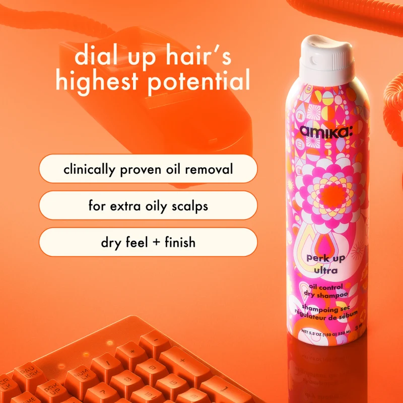 Amika perk up ultra oil control dry shampoo 232ml
