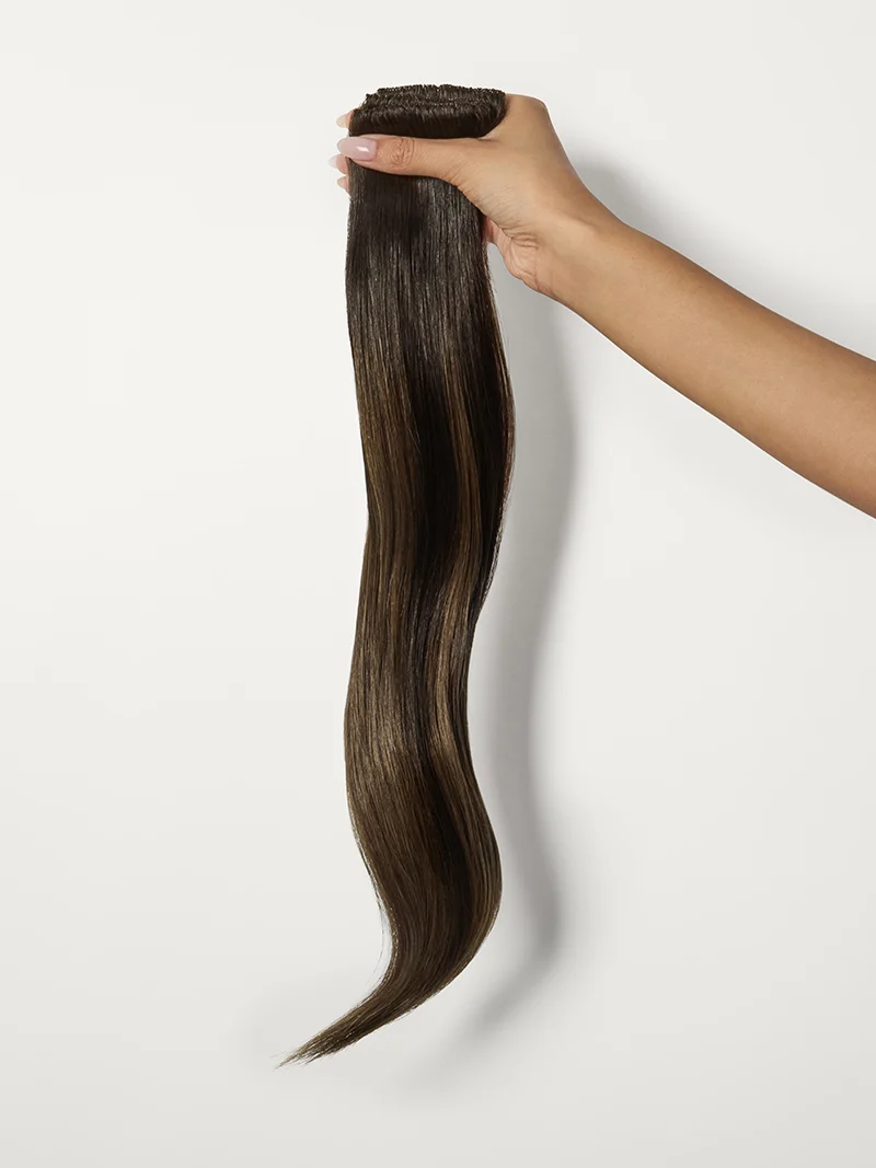20" Neutral Brown Scalp Hair Fill-Ins & Seamless Clip-Ins Bundle (230g)