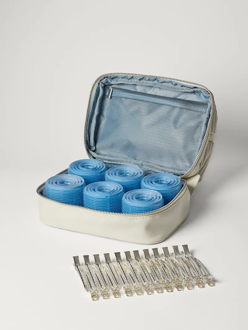 Luxy Velcro Hair Rollers (24 Velcro Rollers, 24 Hair Clips, Storage Bag)