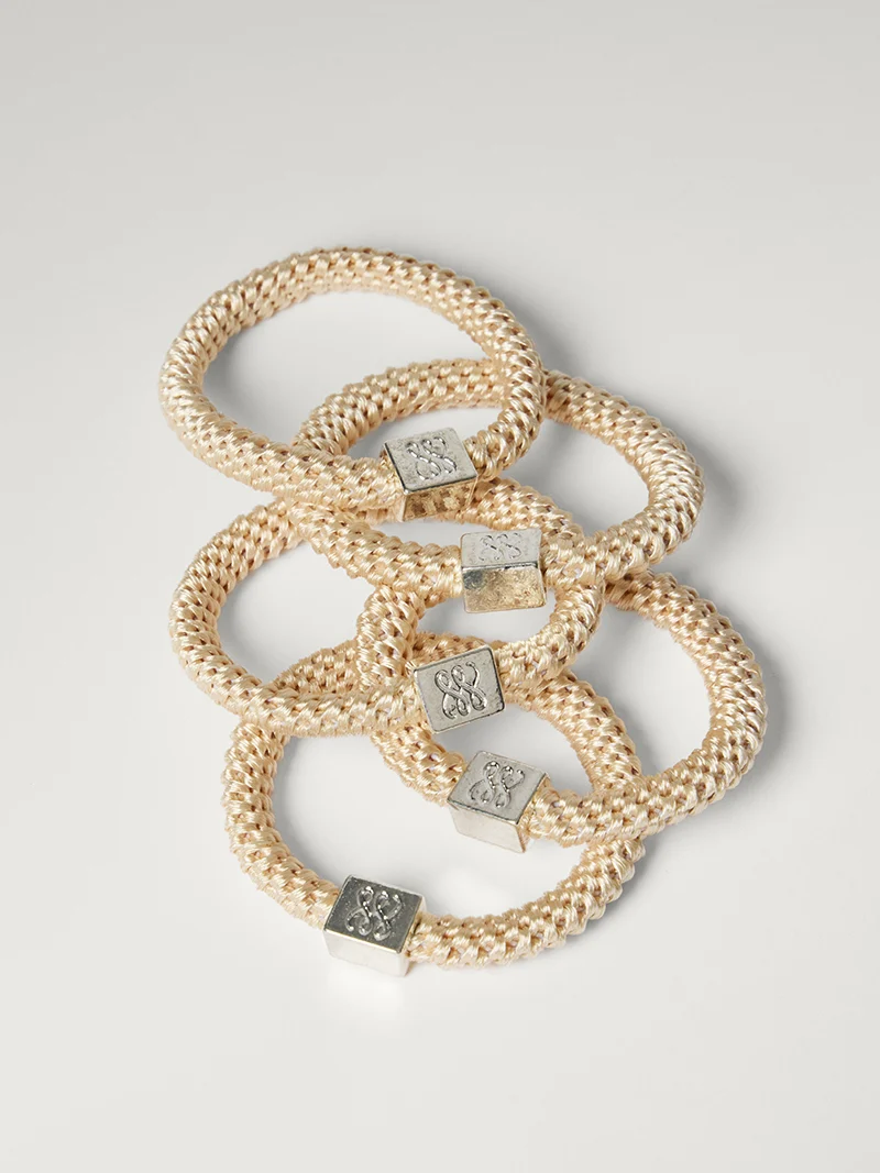 Luxy Silver Gravity Defying Hair Ties - Blonde (Set of 5)
