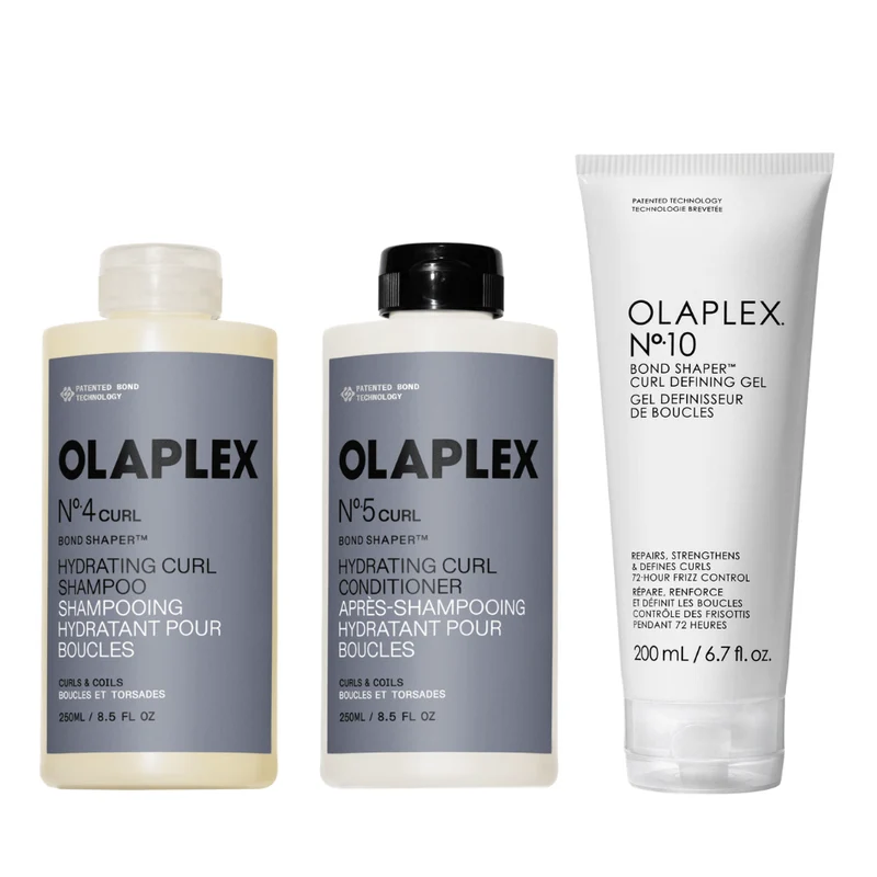 Olaplex No.4 & 5 Curl Shampoo & Conditioner 250ml & No.10 Curl Defining Gel 200ml